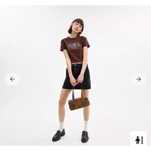 Coachtopia Alter/Ego Satchel Bag in Checkerboard Upcrafted Leather Cedar Suede - Picture 2 of 9